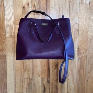 Burgundy Satchel